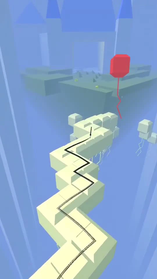 天空之梦中这段有个红气球可以走